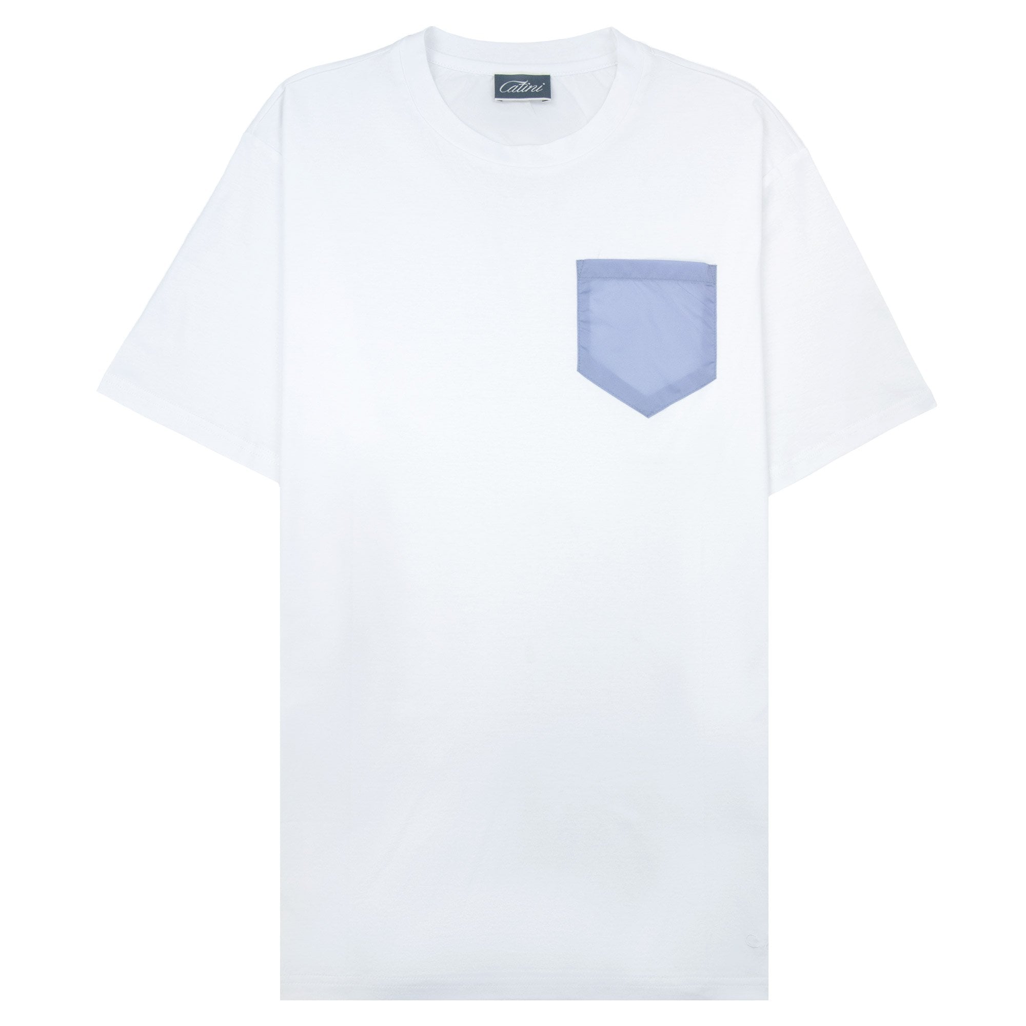 Catini Firenze Pocket T-shirt White/light Blue