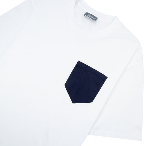Catini Firenze Pocket T-shirt White/navy