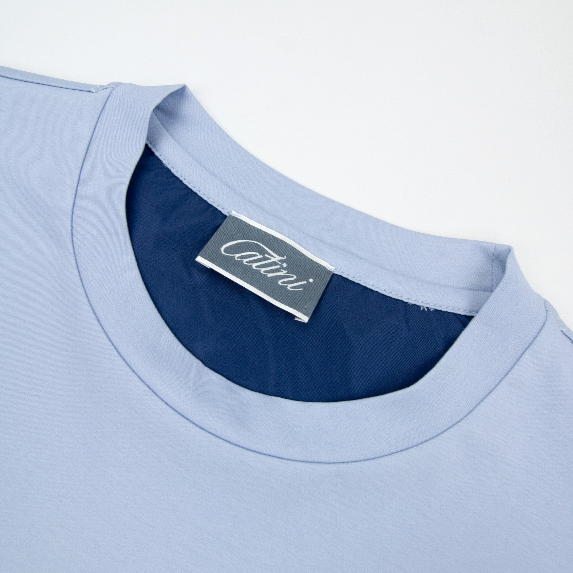 Catini Firenze Pocket T-shirt Light Blue/navy Blue