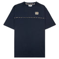 Aquascutum Club Check Piping T Shirt Navy 11