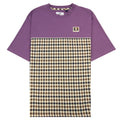 Aquascutum Club Check Panel T Shirt Purple 09
