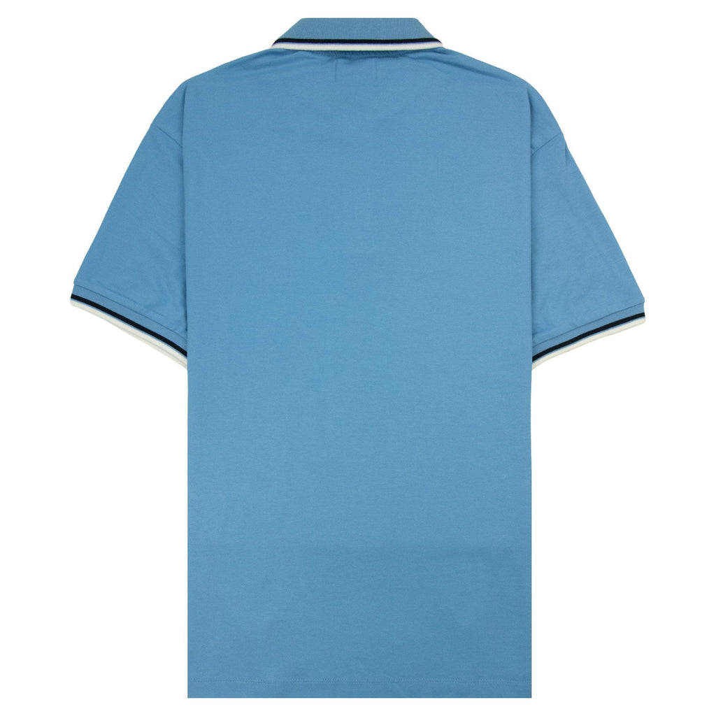 Aquascutum Stretch Piquet Badge Polo Avio 18