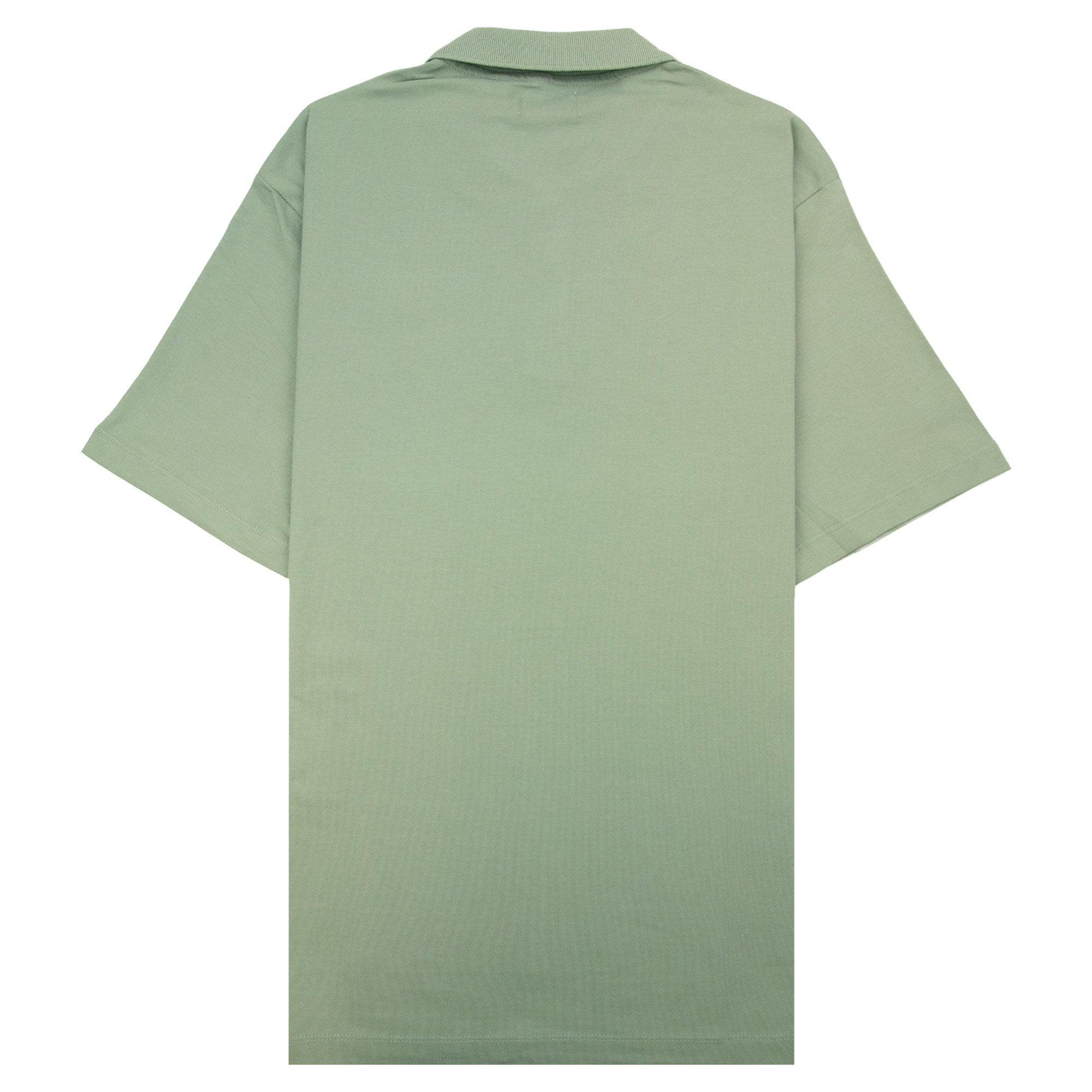 Aquascutum Stretch Piquet Badge Polo Sage Green