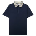 Aquascutum Club Check Collar Polo Navy 11