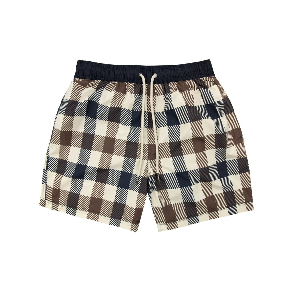 Aquascutum Macro Iconic Volley Shorts Macro Club Check 30