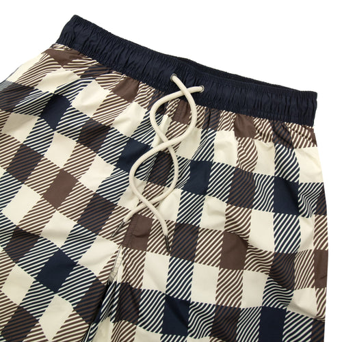 Aquascutum Macro Iconic Volley Shorts Macro Club Check 30