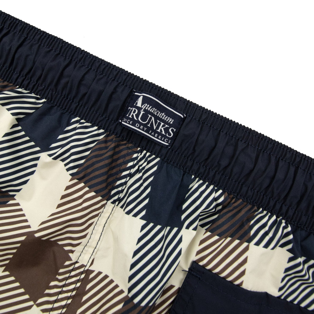 Aquascutum Macro Iconic Volley Shorts Macro Club Check 30