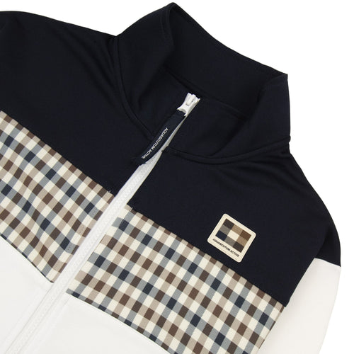 Aquascutum Cc Stripes Track Top Navy 11