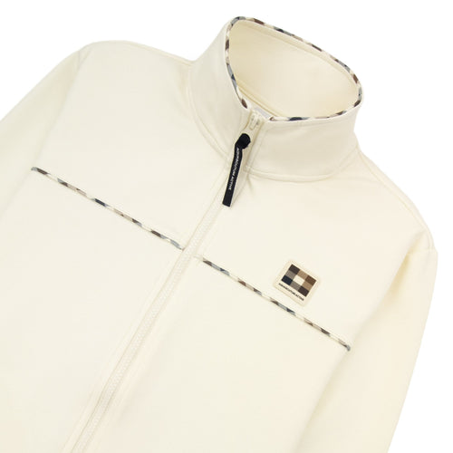 Aquascutum Piping Scuba Track Top Old White