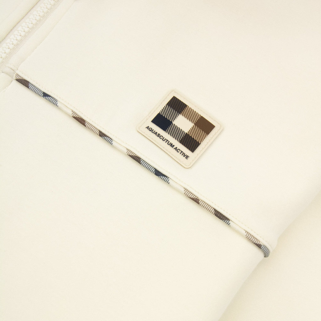 Aquascutum Piping Scuba Track Top Old White