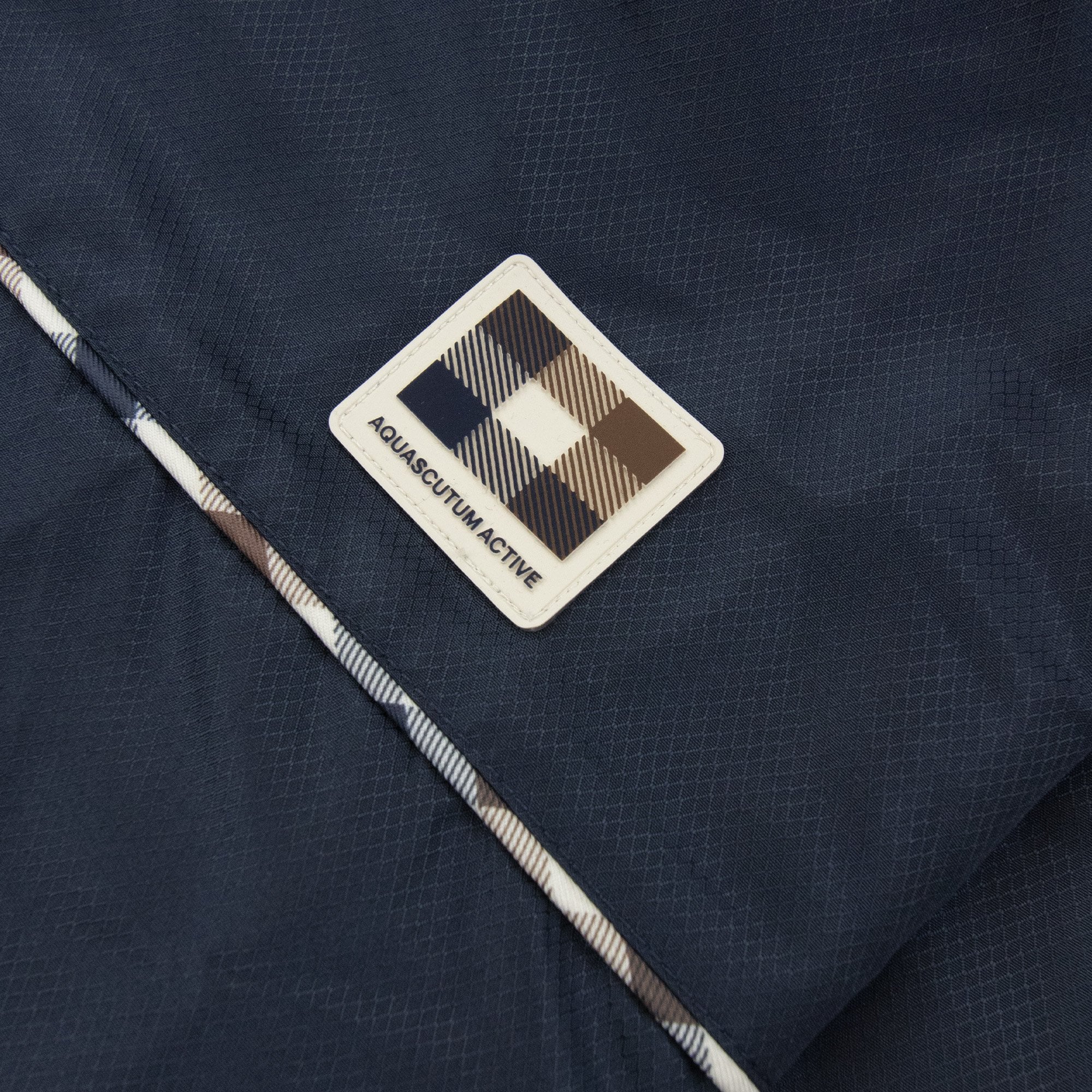 Aquascutum Diamond Wave Badge Track Top Navy 11