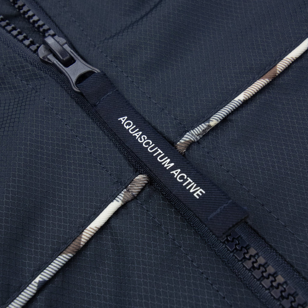 Aquascutum Diamond Wave Badge Track Top Navy 11