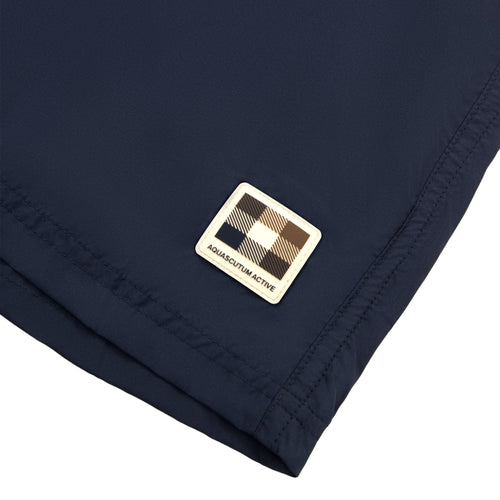 Aquascutum Club Check Pocket Beach Shorts Navy 11