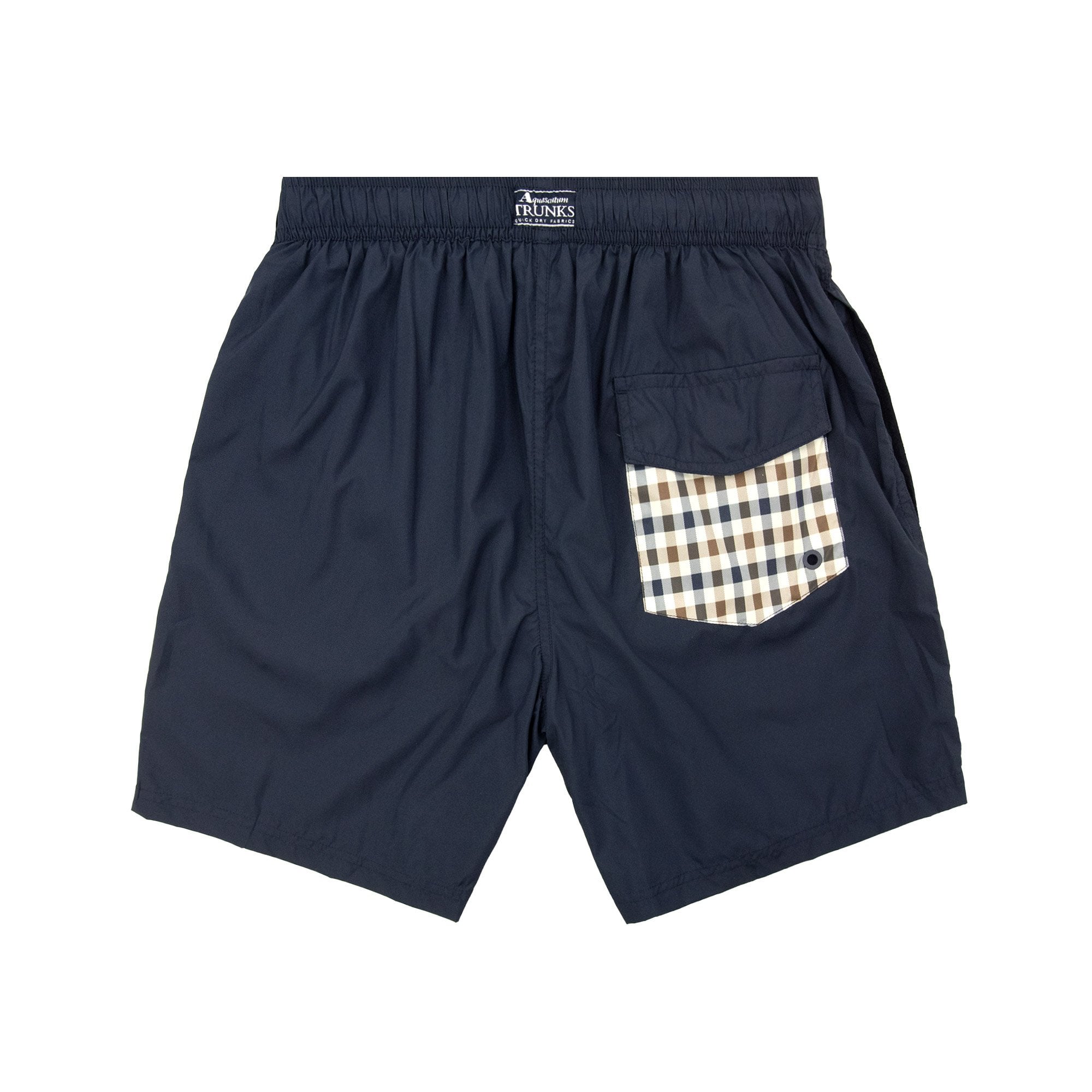 Aquascutum Club Check Pocket Beach Shorts Navy 11