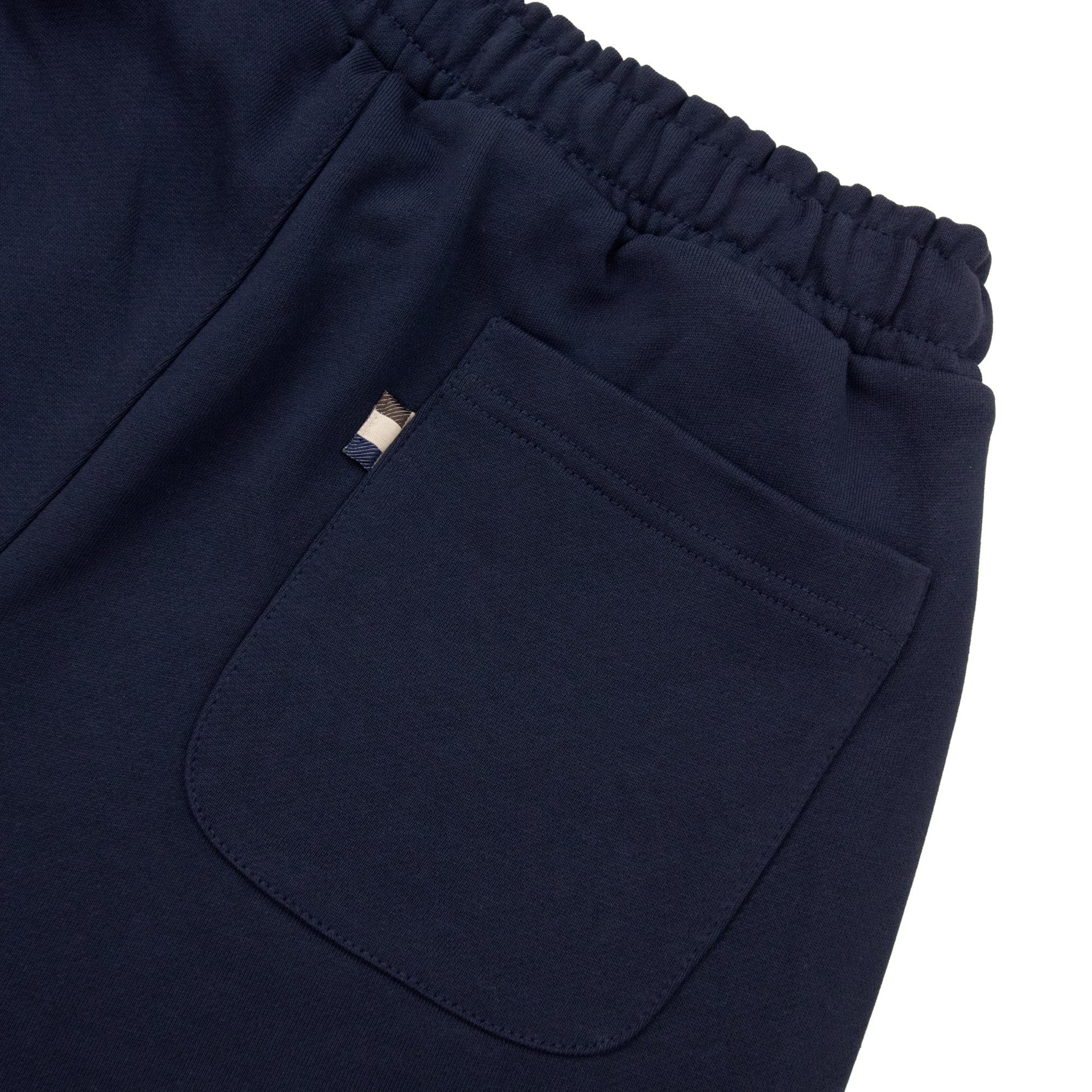 Aquascutum Badge Cotton Shorts Navy 11