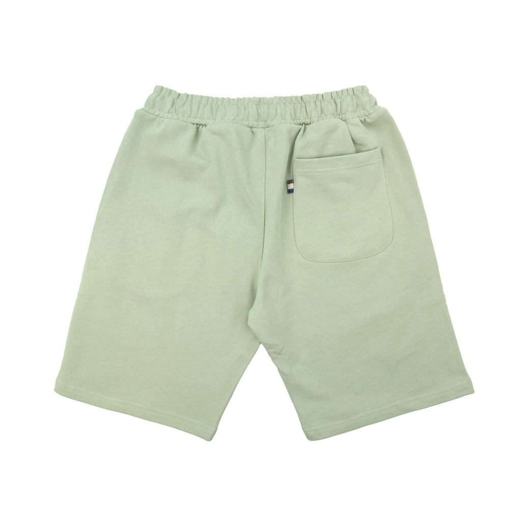 Aquascutum Badge Cotton Shorts Sage Green