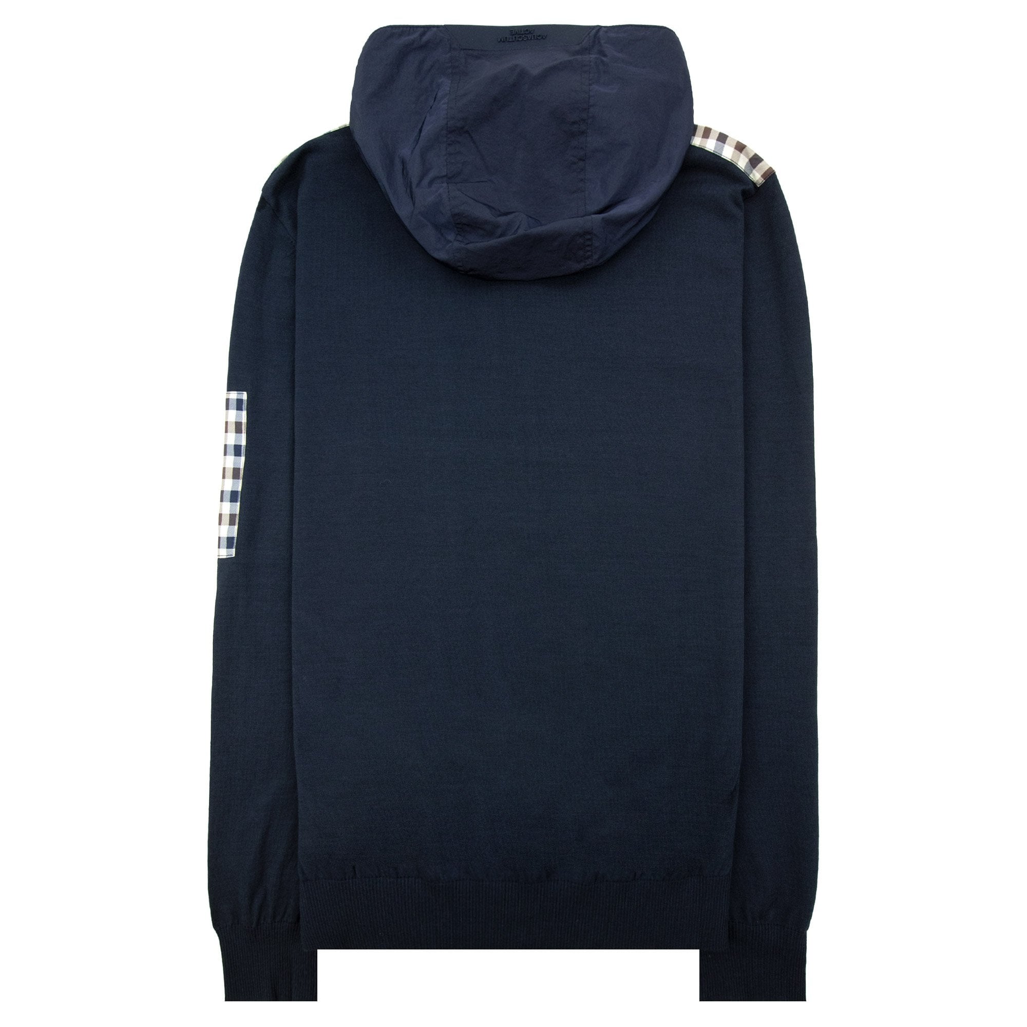 Aquascutum Lamina Pocket Fz Hoodie Navy