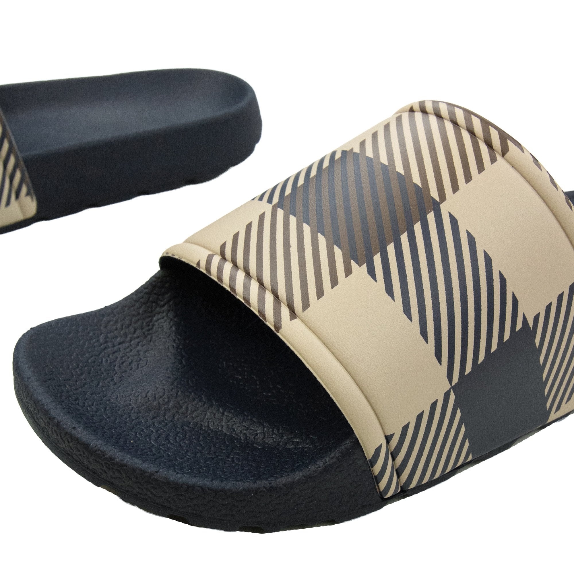 Aquascutum Macro Iconic Slippers Navy 11