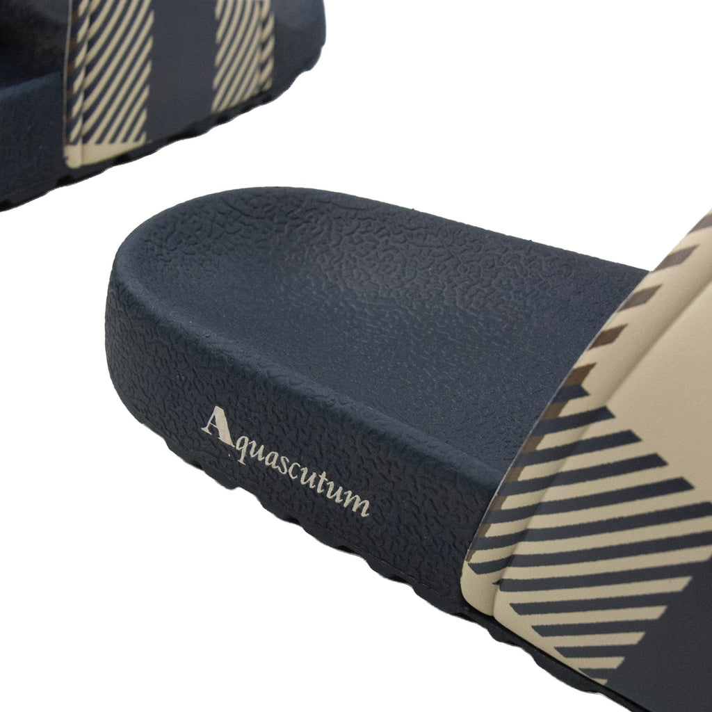 Aquascutum Macro Iconic Slippers Navy 11
