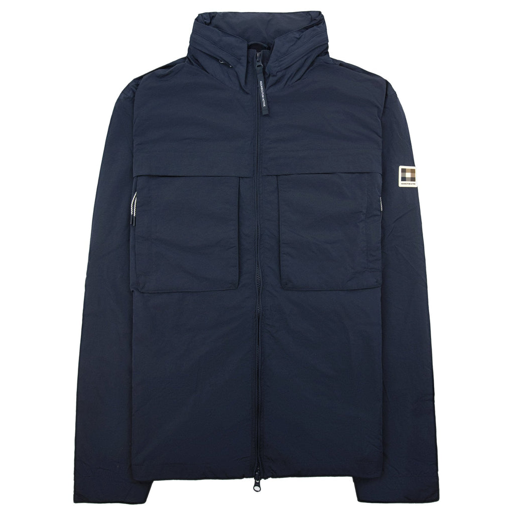 Aquascutum Lamina Mock Neck Jacket Navy 11