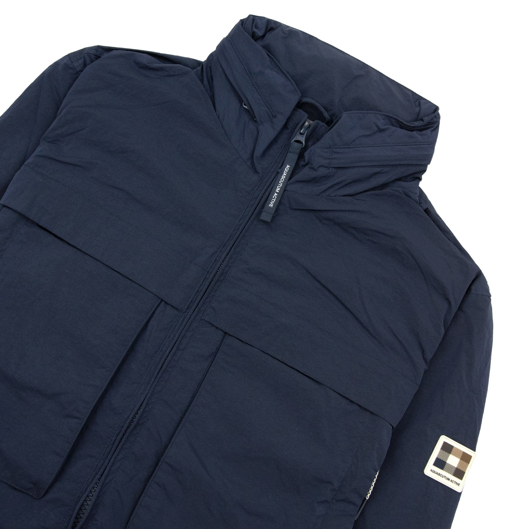Aquascutum Lamina Mock Neck Jacket Navy 11