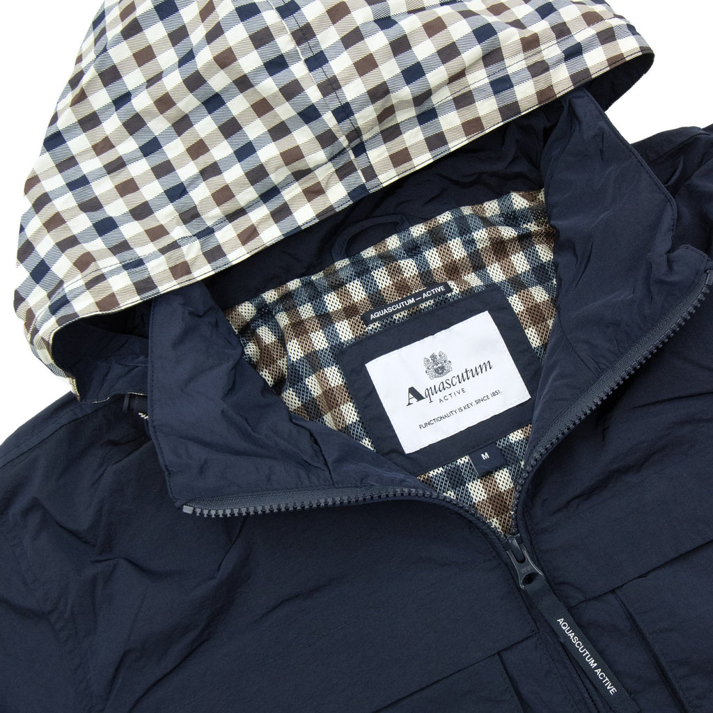Aquascutum Lamina Mock Neck Jacket Navy 11