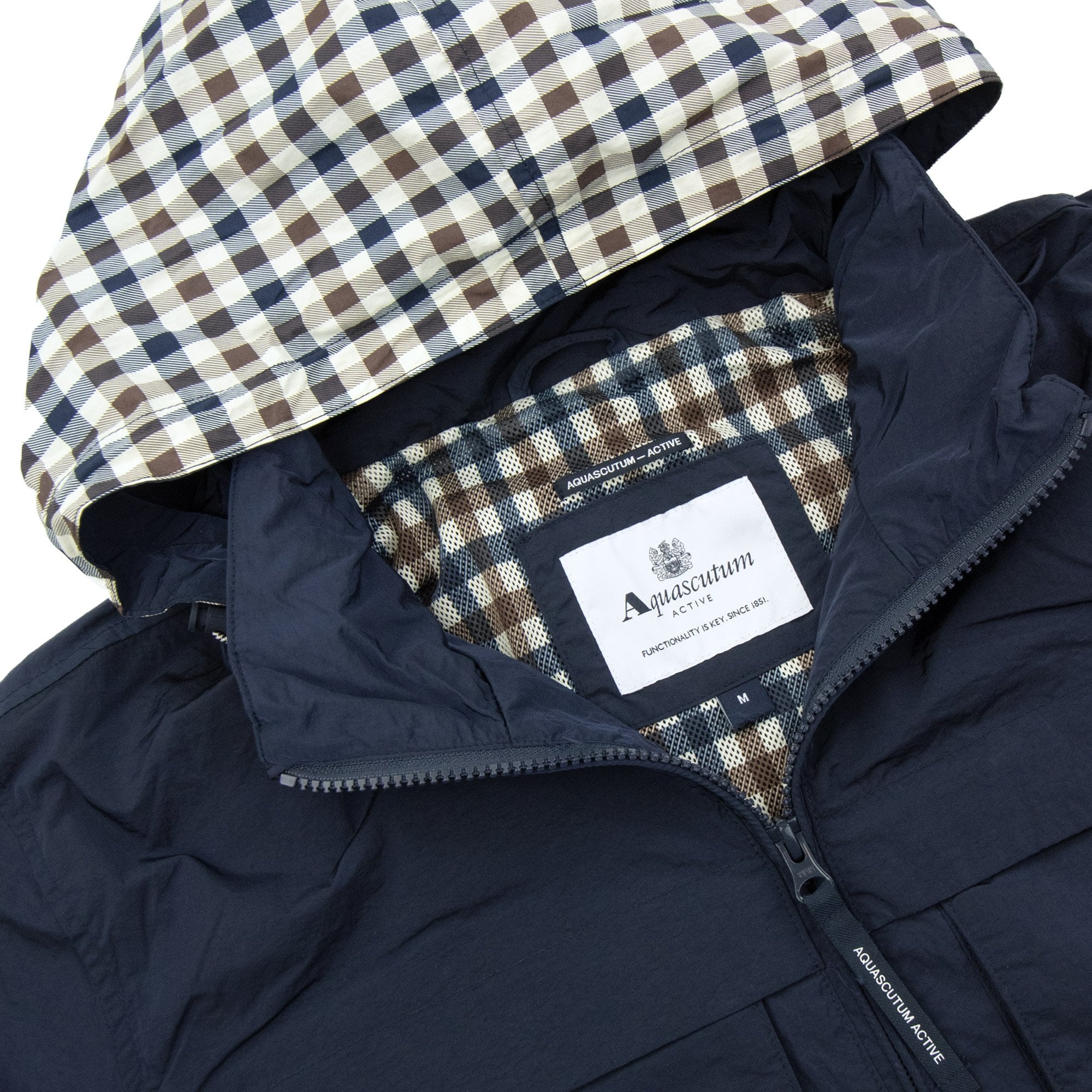 Aquascutum Lamina Mock Neck Jacket Navy 11