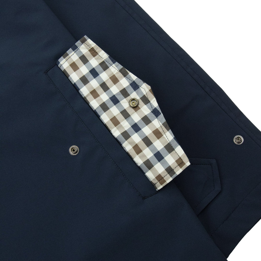 Aquascutum Soft Shell Trench Navy 11