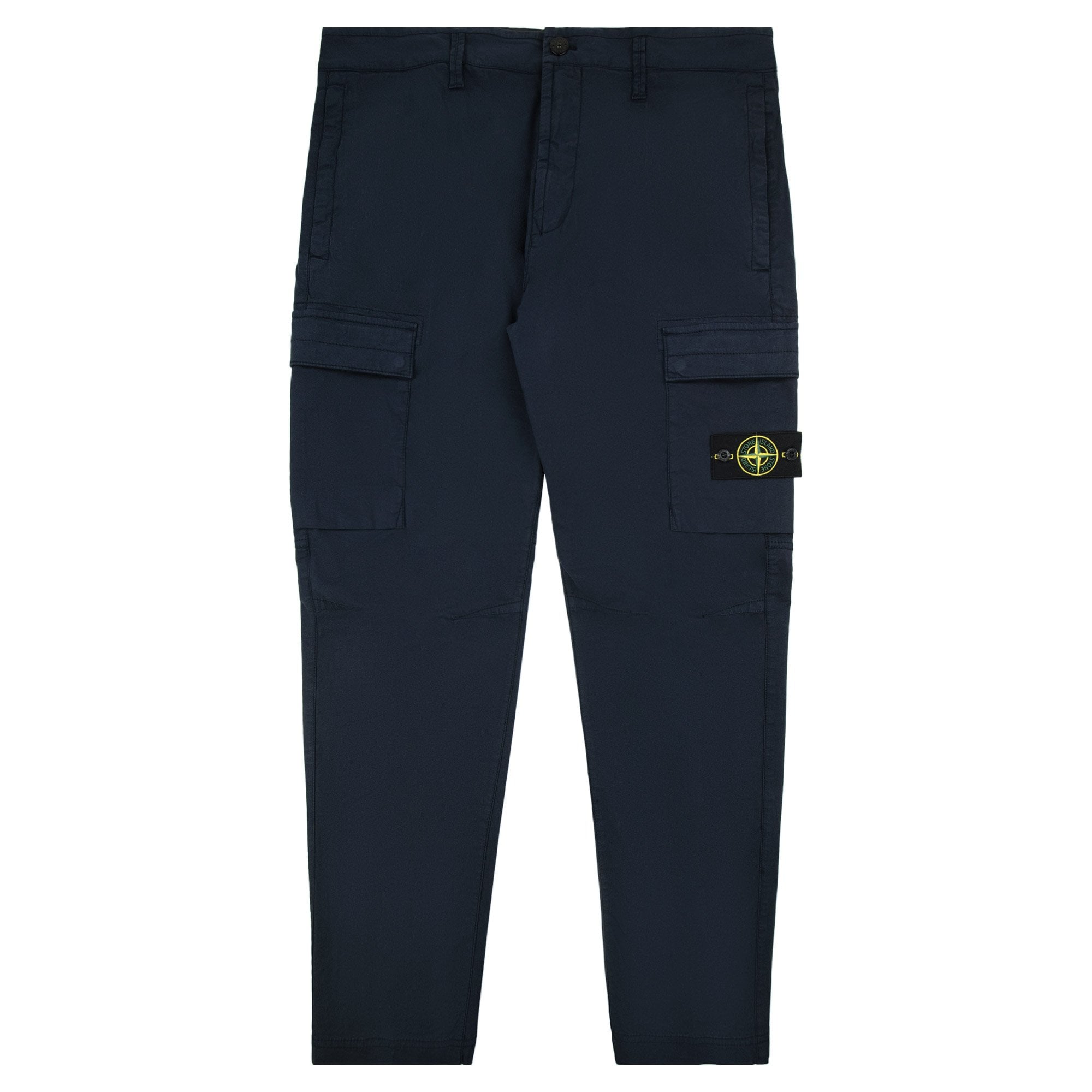 Stone Island 3100032 Stretch Regular Tapered Fit Cargo Trouser Navy V0020