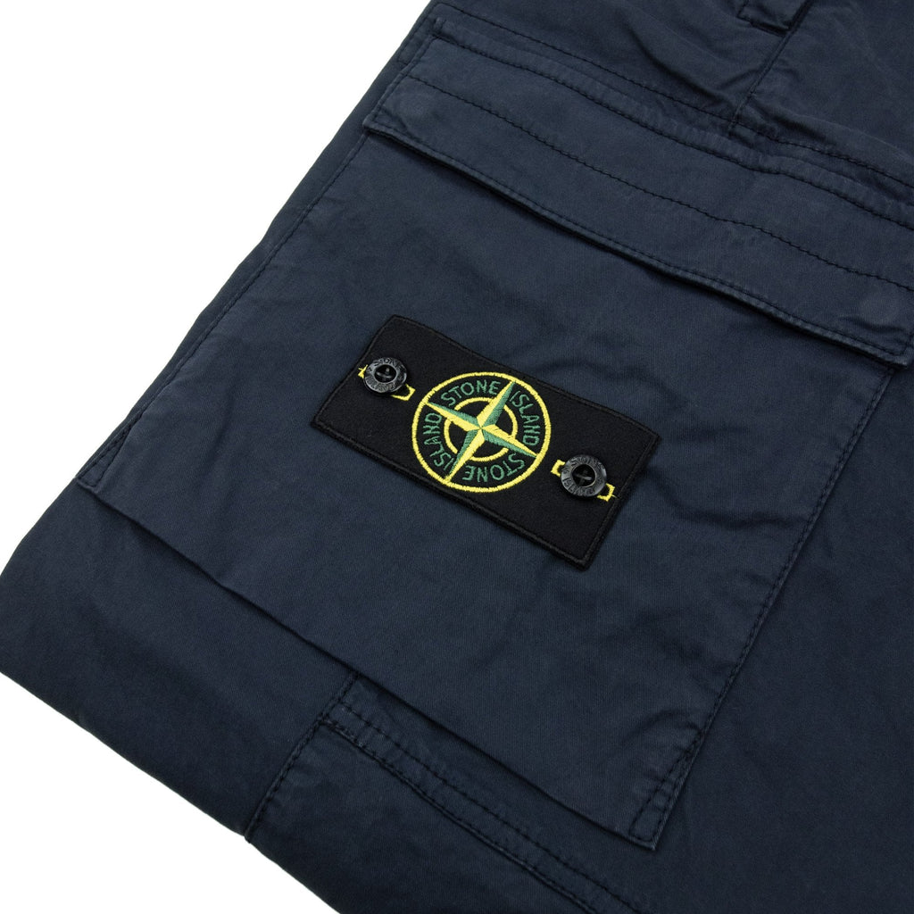 Stone Island 3100032 Stretch Regular Tapered Fit Cargo Trouser Navy V0020