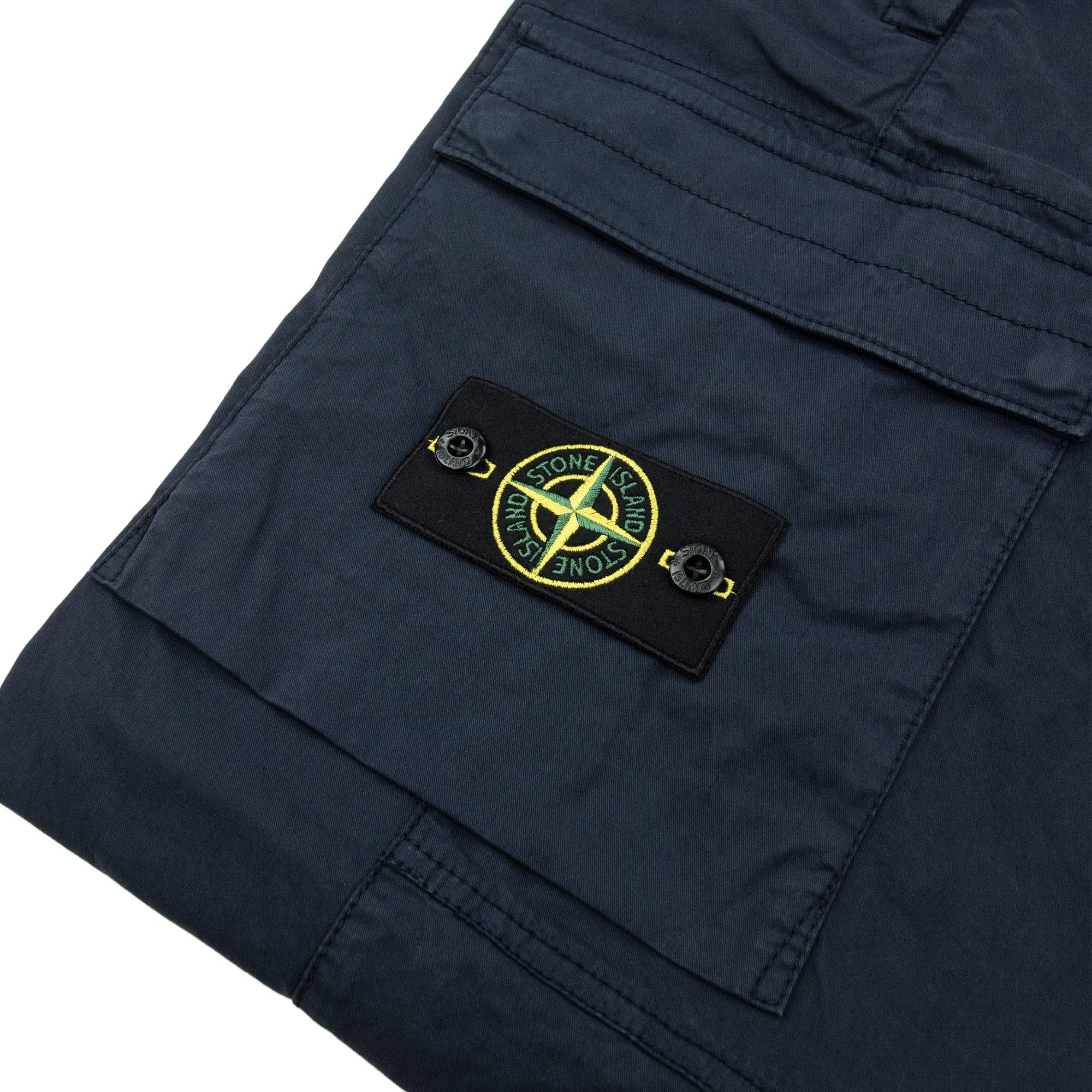 Stone Island 3100032 Stretch Regular Tapered Fit Cargo Trouser Navy V0020