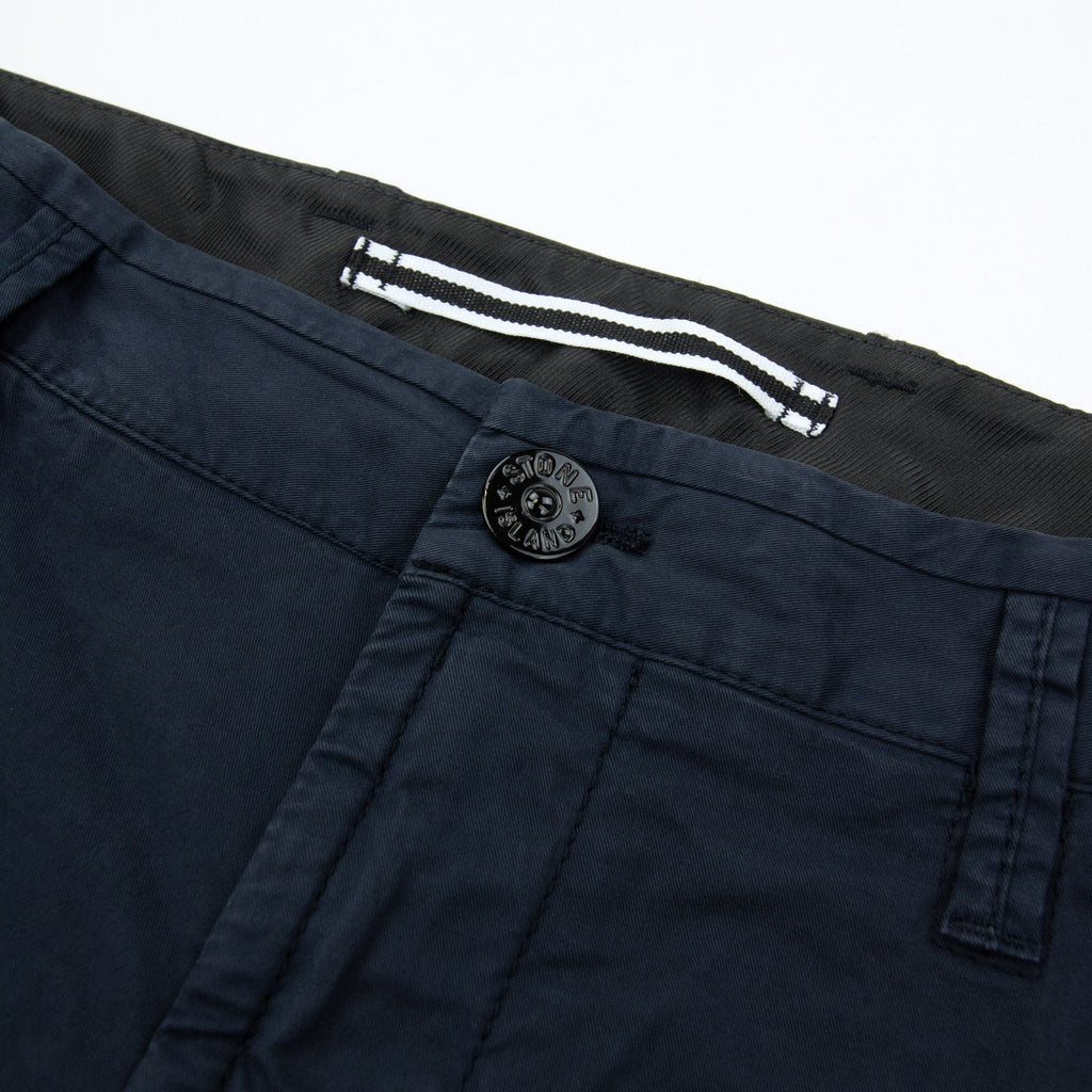 Stone Island 3100032 Stretch Regular Tapered Fit Cargo Trouser Navy V0020