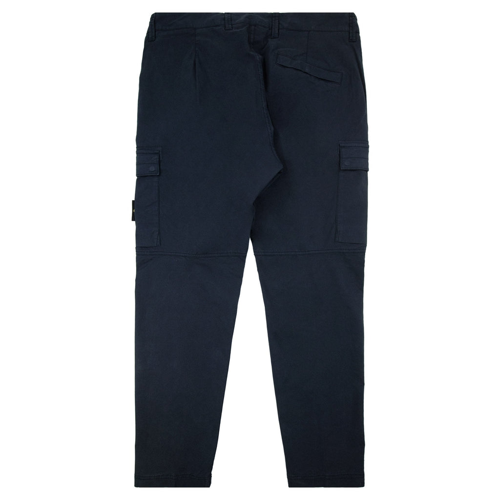 Stone Island 3100032 Stretch Regular Tapered Fit Cargo Trouser Navy V0020