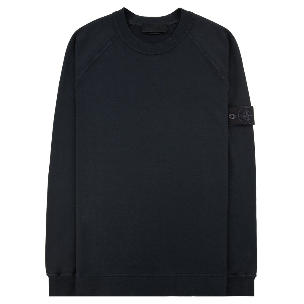 Stone Island 6100064 Ghost Piece Crewneck Sweatshirt Black V0029