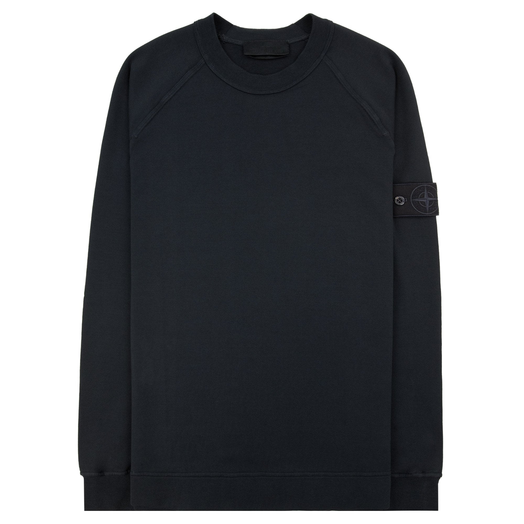 Stone Island 6100064 Ghost Piece Crewneck Sweatshirt Black V0029