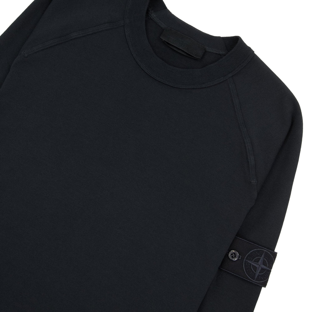 Stone Island 6100064 Ghost Piece Crewneck Sweatshirt Black V0029