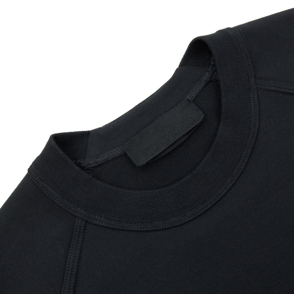 Stone Island 6100064 Ghost Piece Crewneck Sweatshirt Black V0029