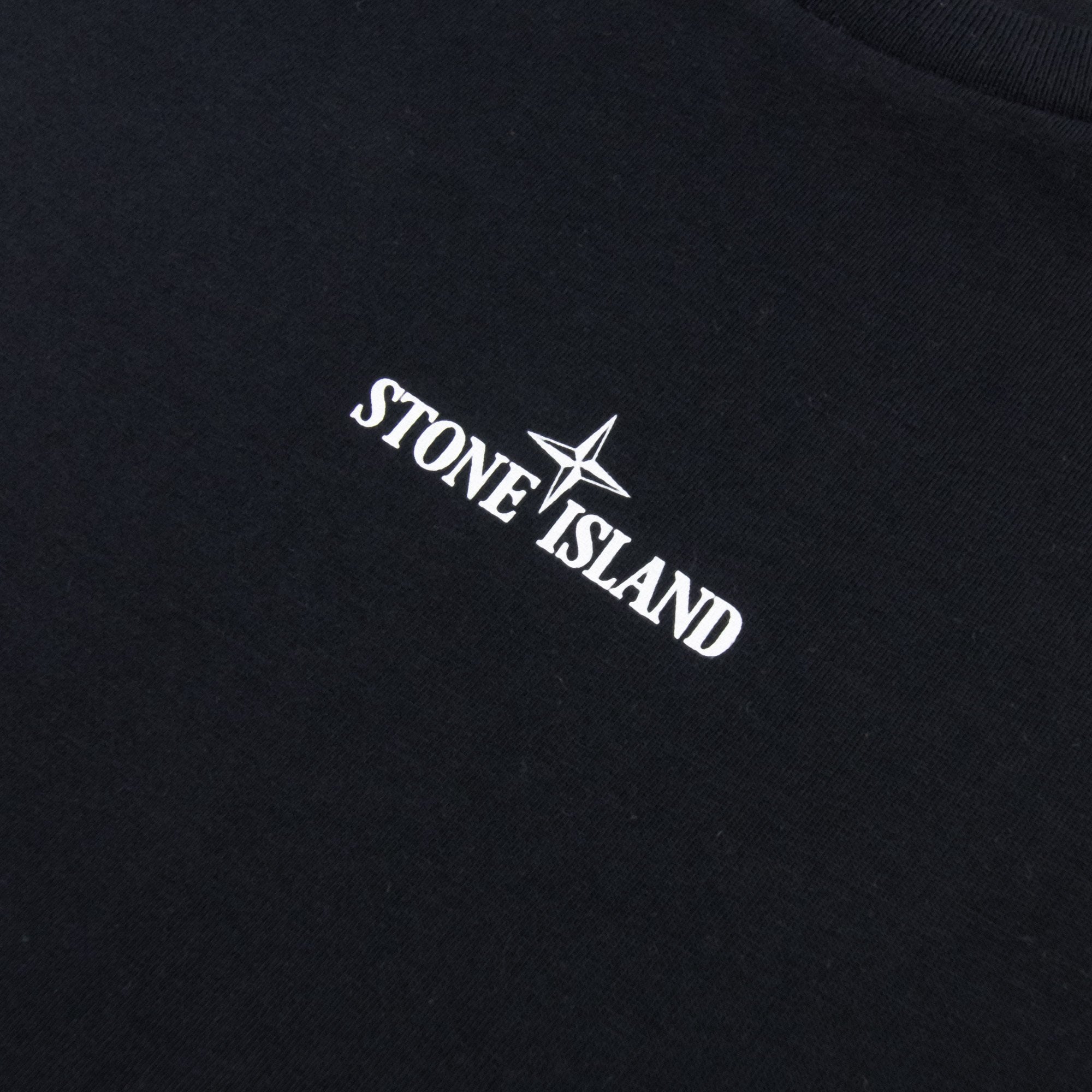 Stone Island 2100009 Scribble Compass T-shirt Black V0029