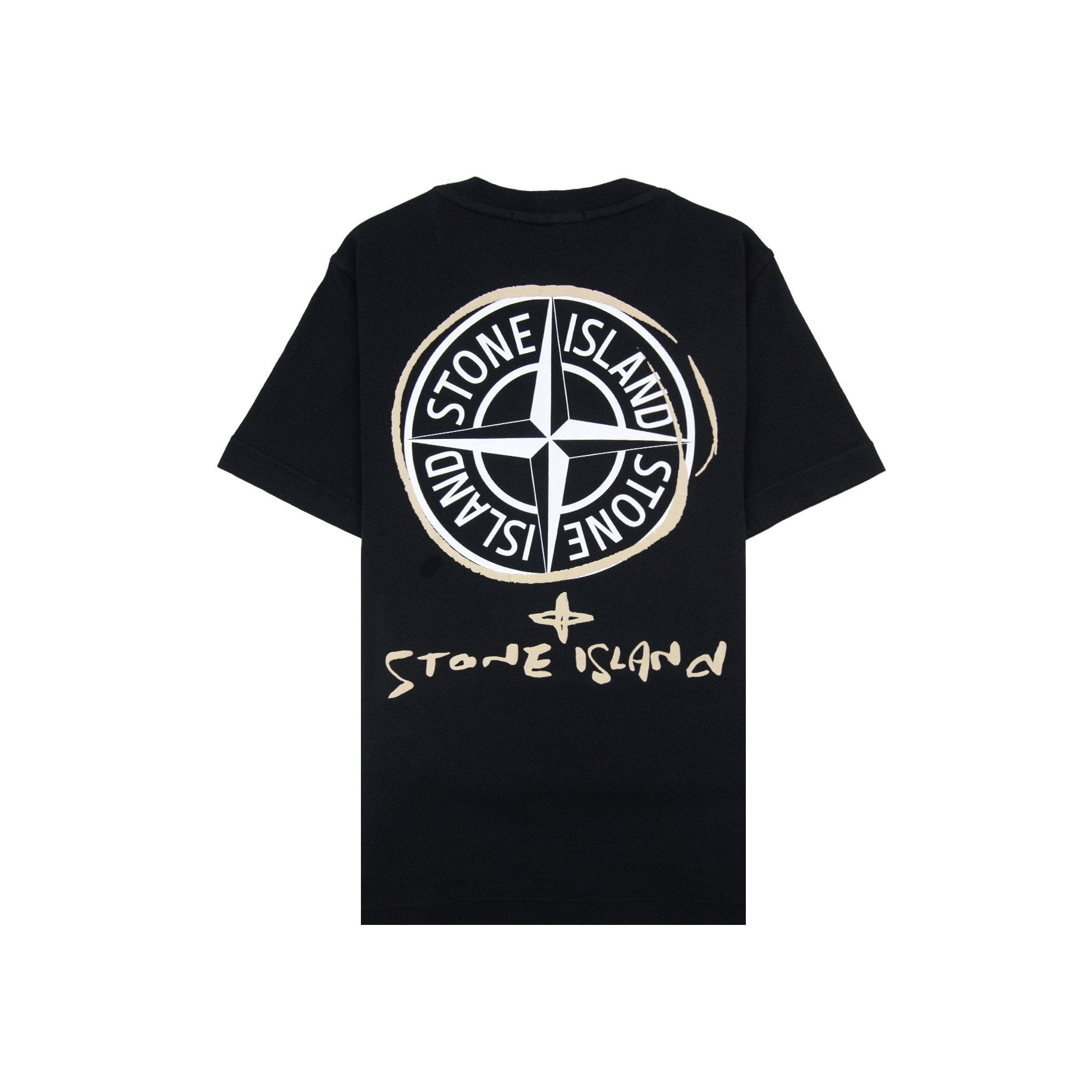 Stone Island 2100009 Scribble Compass T-shirt Black V0029