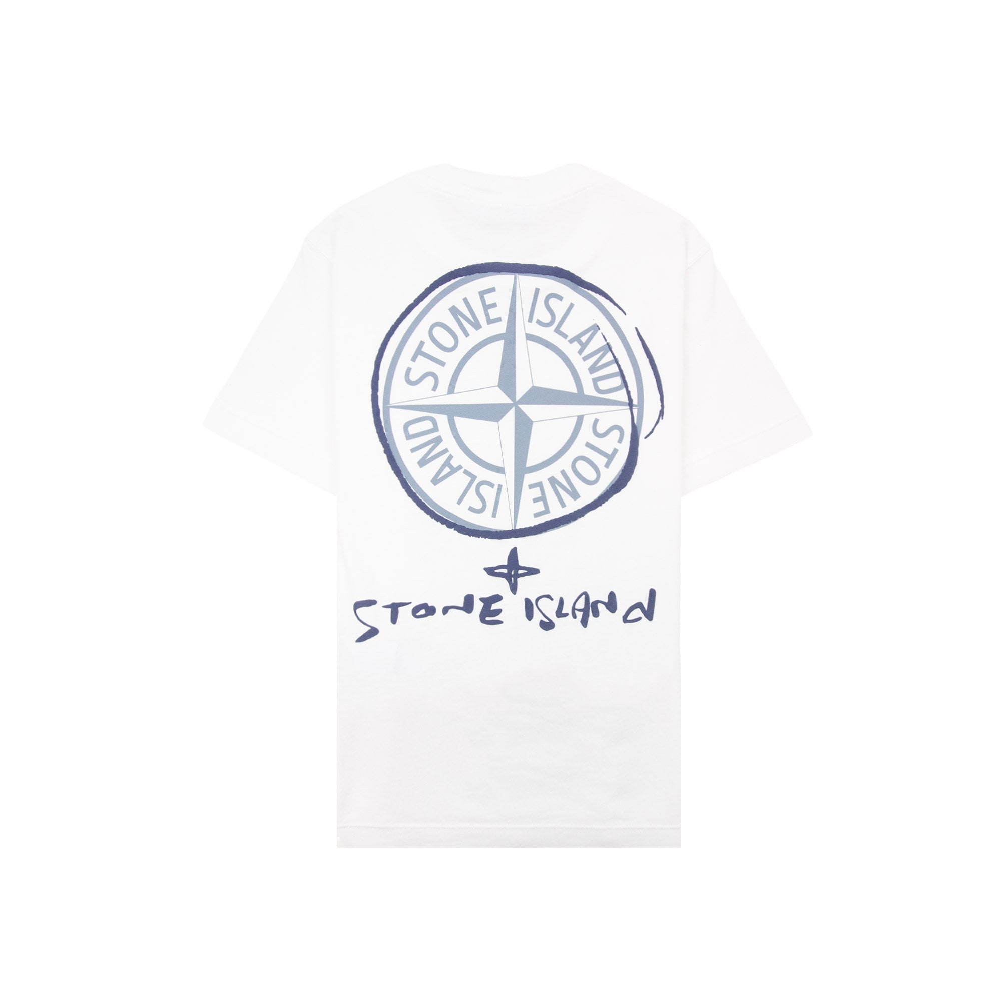 Stone Island 2100009 Scribble Compass T-shirt White V0001