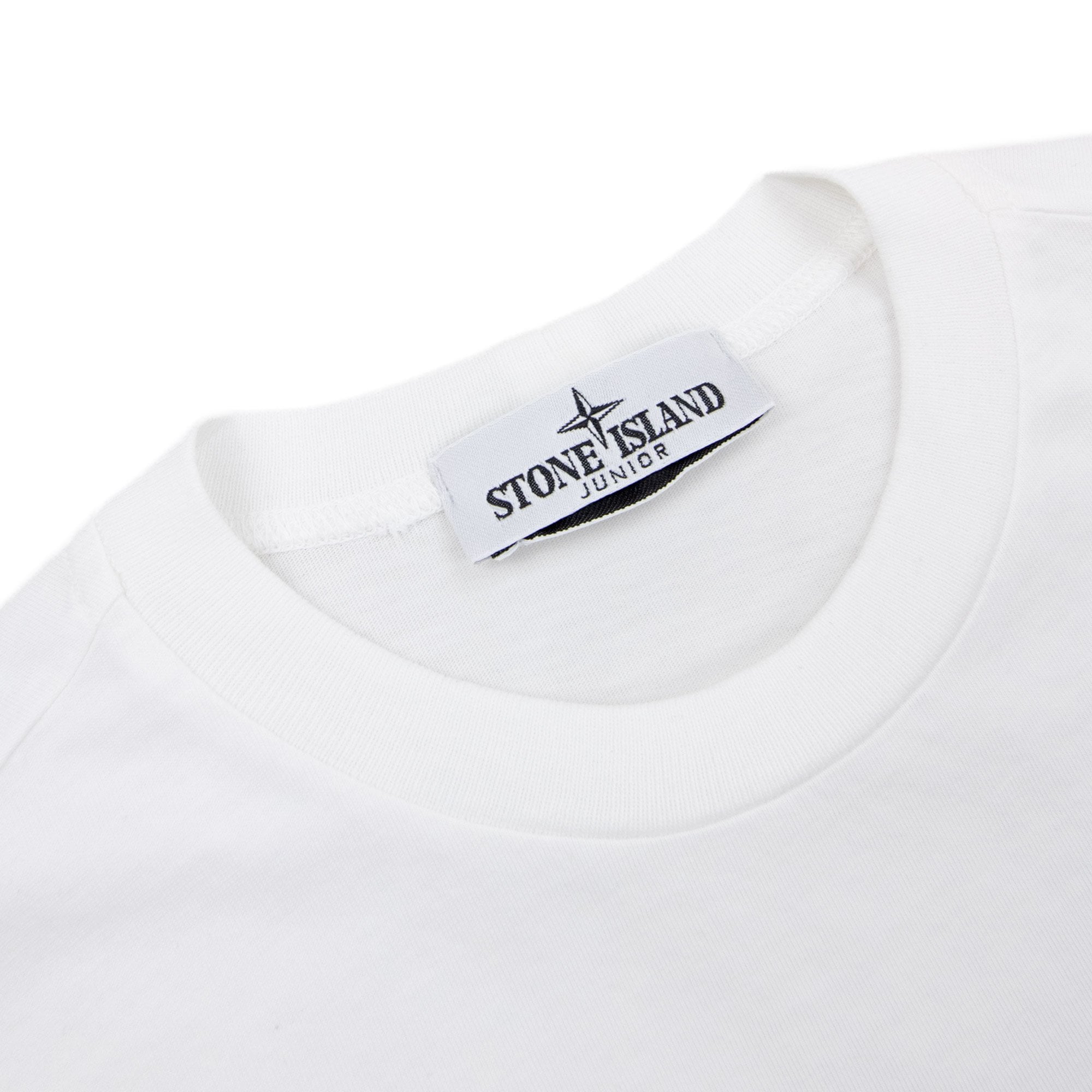 Stone Island Junior Chest Patch T/s White V0001
