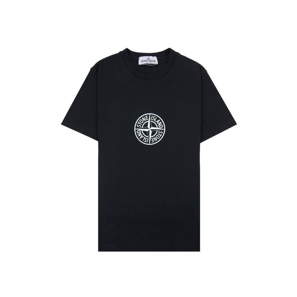 Stone Island Junior 2100011 Regular-fit T-shirt With 'compass Two' Print Black V0029