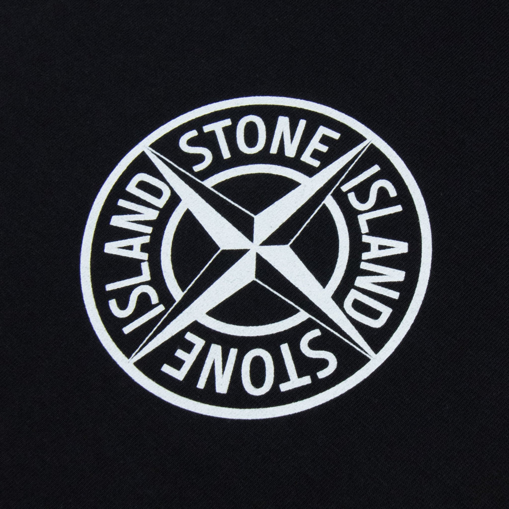 Stone Island Junior 2100011 Regular-fit T-shirt With 'compass Two' Print Black V0029