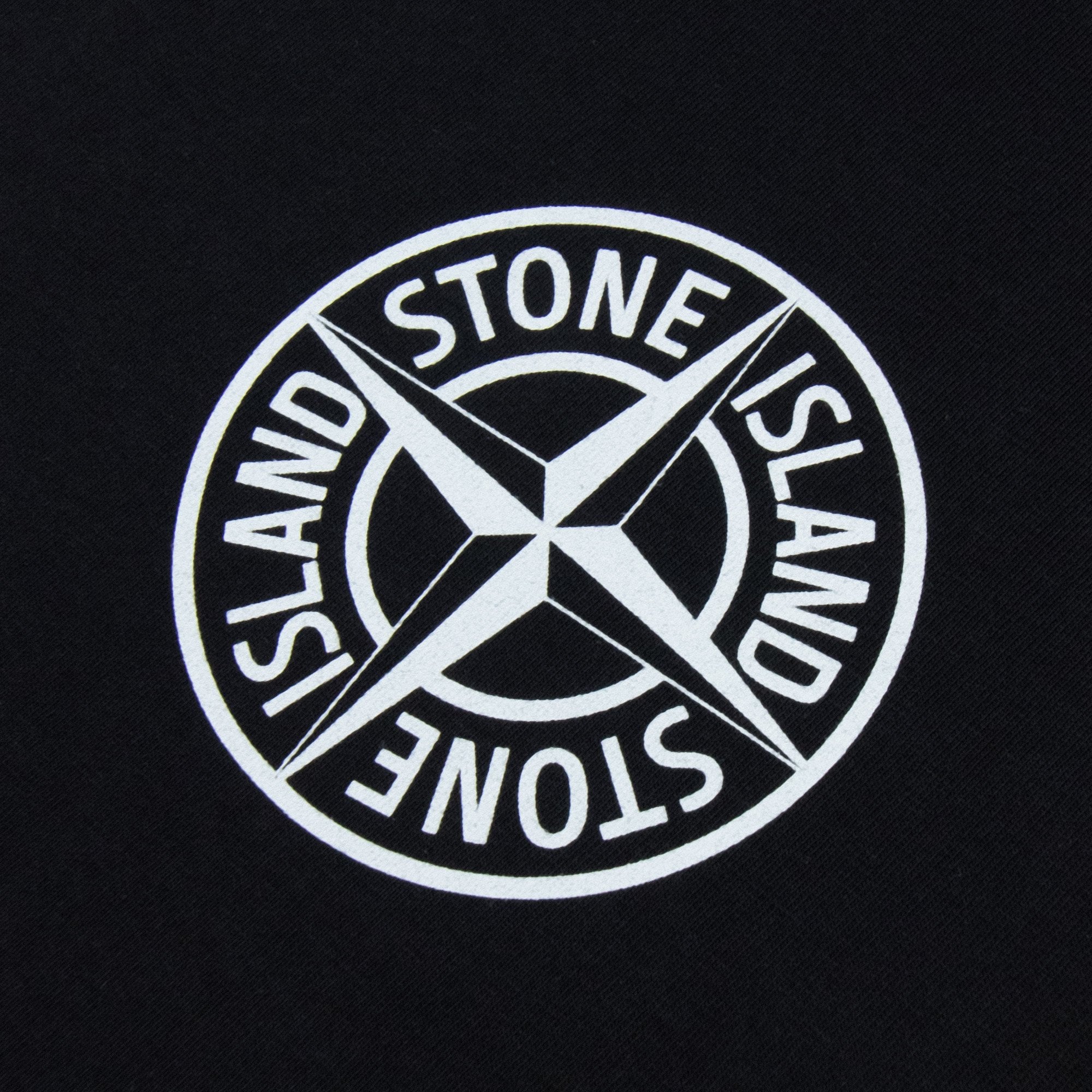 Stone Island Junior 2100011 Regular-fit T-shirt With 'compass Two' Print Black V0029
