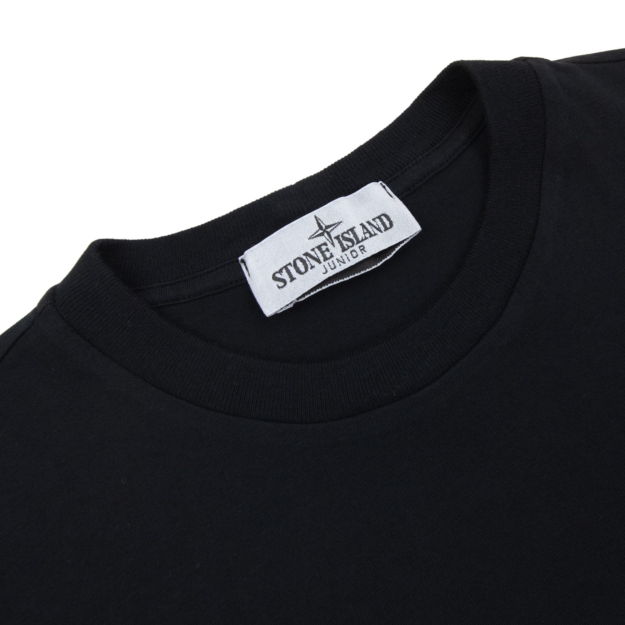 Stone Island Junior 2100011 Regular-fit T-shirt With 'compass Two' Print Black V0029
