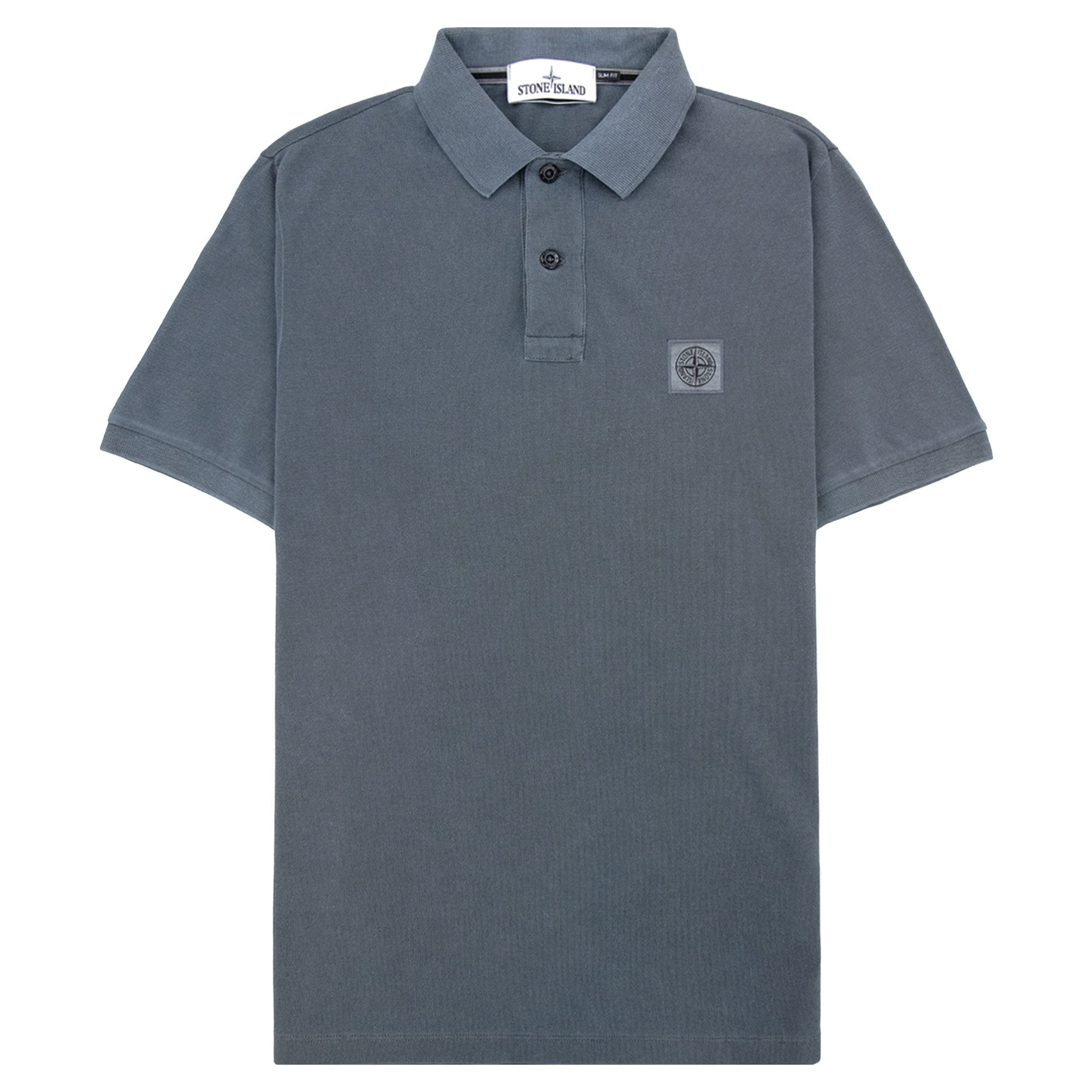Stone Island Slim Fit Patch Polo Blue
