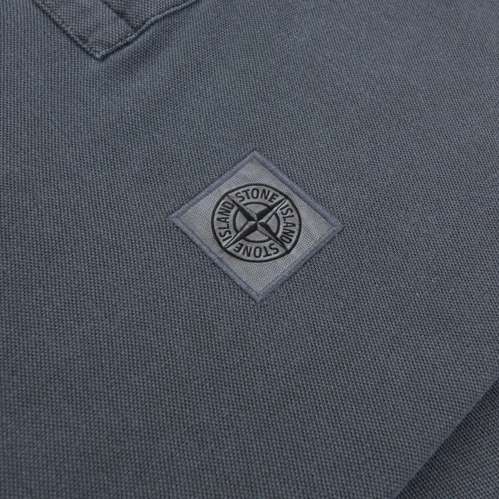 Stone Island Slim Fit Patch Polo Blue