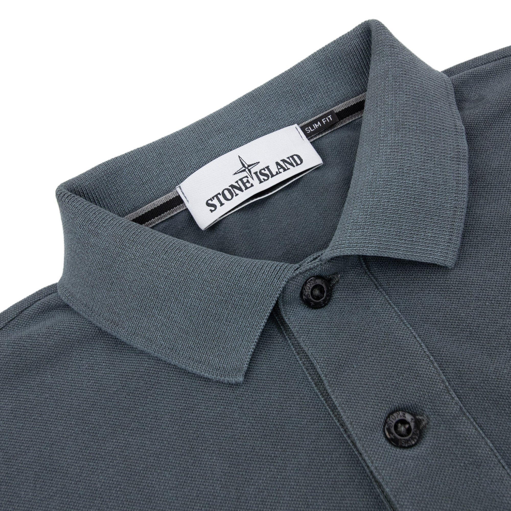 Stone Island Slim Fit Patch Polo Blue
