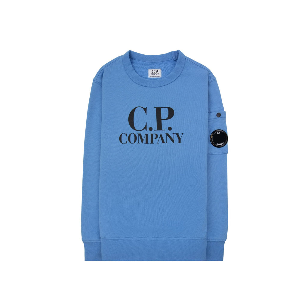 Cp Company Undersixteen Basic Lens Crewneck Sweatshirt Bonnie Blue 833