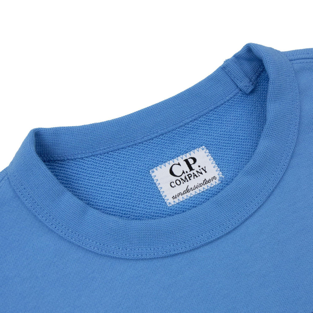 Cp Company Undersixteen Basic Lens Crewneck Sweatshirt Bonnie Blue 833